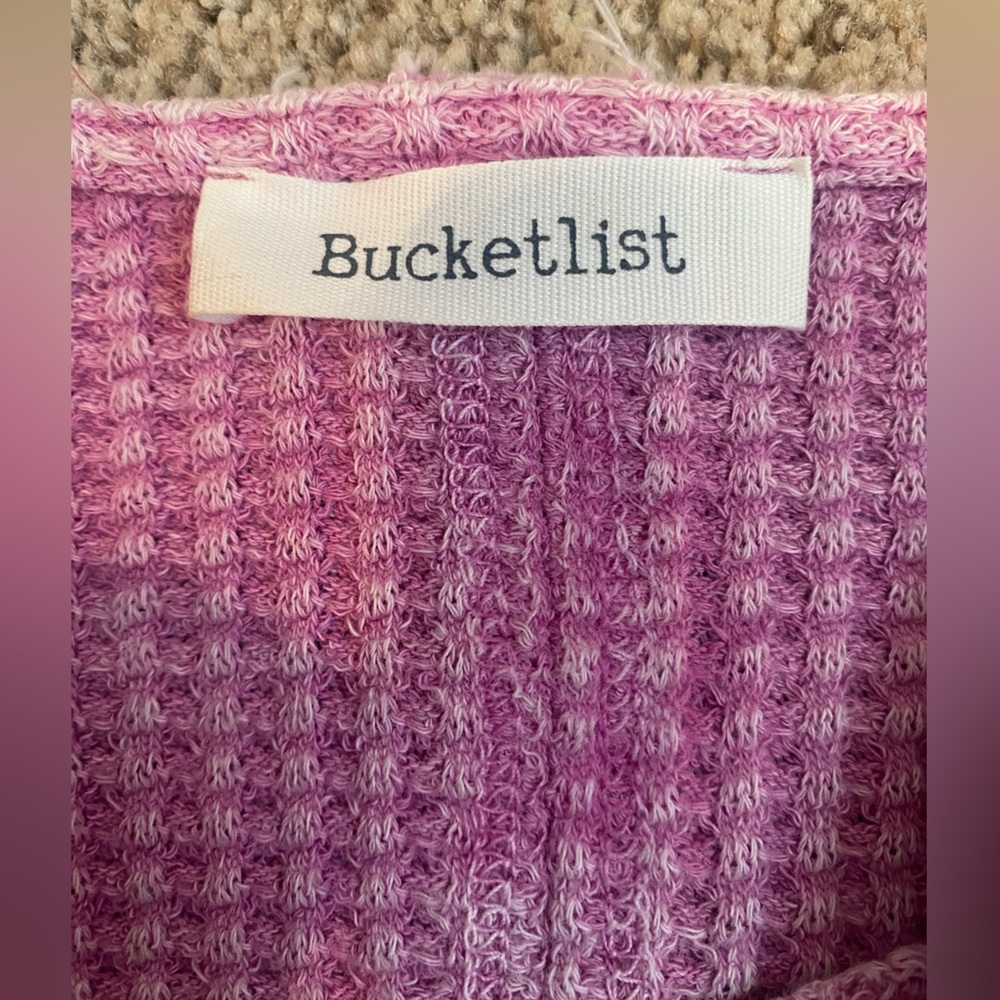 The Bucket List Tight Sweater, Vintage Pink Look, Size Xs View 3